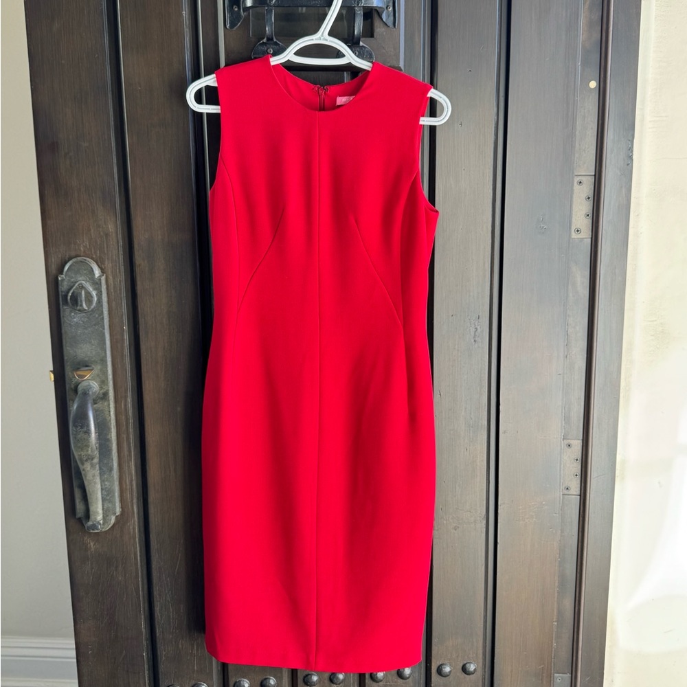Elegant Red Sleeveless Dress